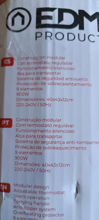 Radiador Aceite Mini EDM 9 Elementos