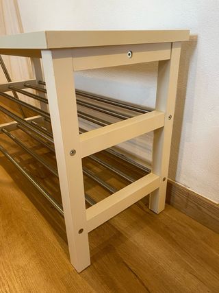 Banco zapatero Ikea + Perchero de regalo