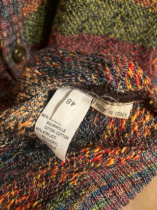 Cardigan maglia multicolor vintage 48IT