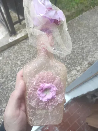 Bottiglia decorata a mano