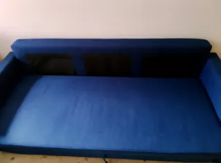 Sofá Cama 3 Plazas Azul Marino