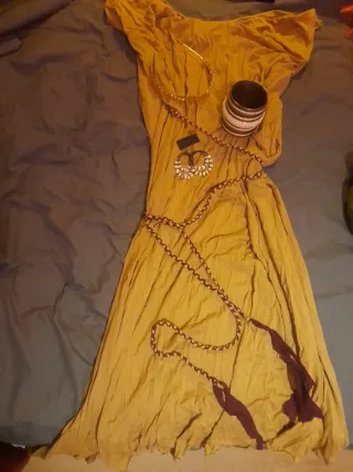 Vestido estilo Griego/Romano con accesorios