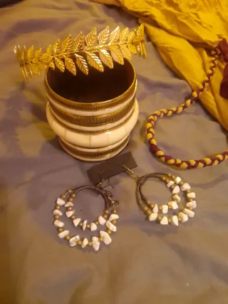 Vestido estilo Griego/Romano con accesorios