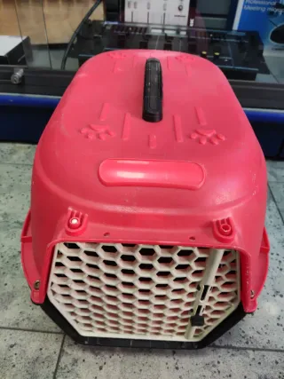 Transportín Perro Gato Rojo y Blanco