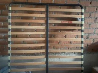 Somier 135cm Metal y Madera