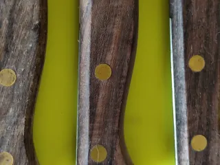 Set 6 Coltelli Inox Manico Legno