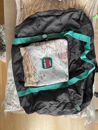 Bolsa de viaje con mapa del mundo de mr wonderfull