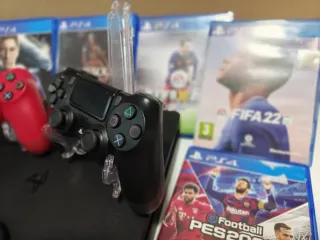 PS4 Slim 1TB + 2 Mandos + 6 Juegos