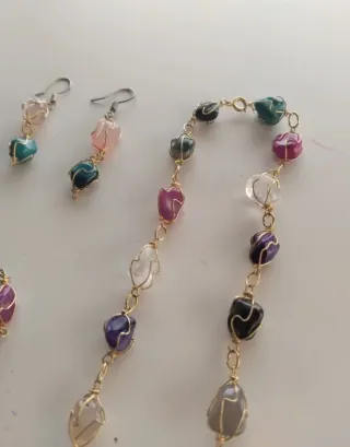 Conjunto de cuarzo enjaulado Brasil