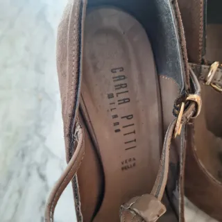 Scarpe Carla P. tacco alto tortora