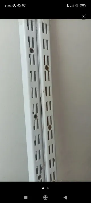 4 rieles de 2m y 12 escuadras de 50 cm.