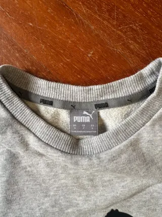 Felpa Puma Uomo Grigia Taglia S, veste grande