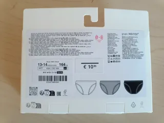 Pack 3 Braguitas Zara Seamless Talla 13-14