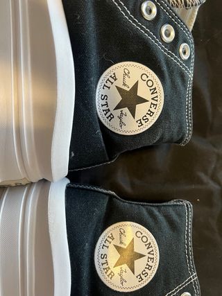 Converse Plataforma Negras chuck taylor.