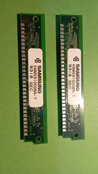 2 Memorias Samsung KMM591000BN-7 1MB