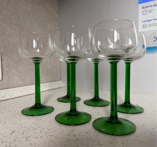 Set 6 Bicchieri Cherry Vintage Verde
