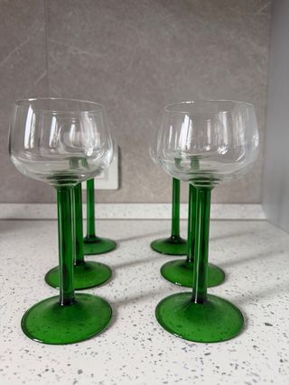 Set 6 Bicchieri Cherry Vintage Verde