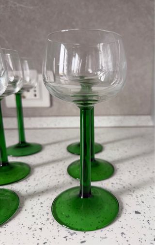 Set 6 Bicchieri Cherry Vintage Verde