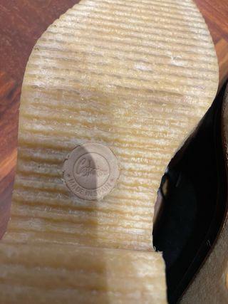 Mocasines Castañer Cuero Negro Mujer