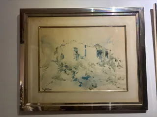 Quadri di P. del Castillo in Acquerello Firmato