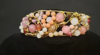 Bracciale Oro Rosa Pietre Multicolore