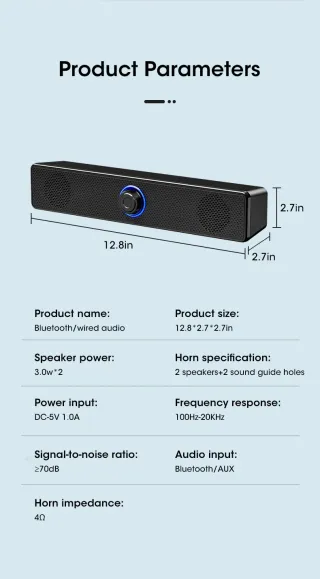 Altavoz envolvente Bluetooth 4D