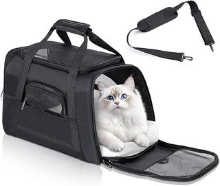 Romon Transportín Gato Perro, Transportin Perro Pequeño Cat Carrier, Bolsa Transporte Transpirable para Mascotas, Transportin Pe