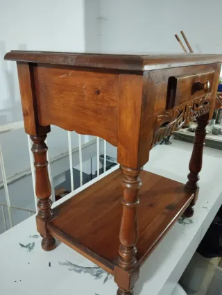 Mesita auxiliar francesa madera maciza