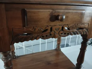 Mesita auxiliar francesa madera maciza