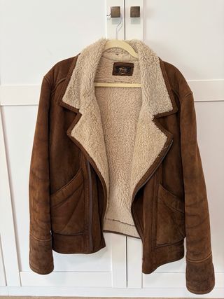 Chaqueta aviador ante con forro borreguillo