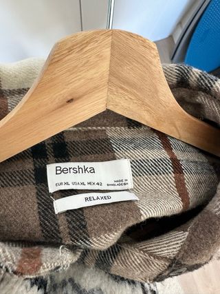 Sobrecamisa cuadros Pull&Bear Talla L