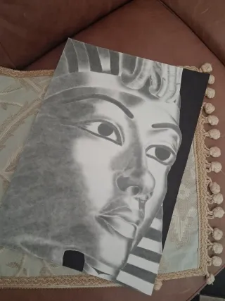 Disegno Faraone Egizio Fatto a Mano