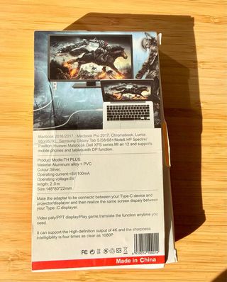 Cable USB-C a HDTV 4K