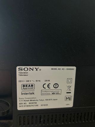 TV Sony 55 4K Smart TV KD-55X8509C