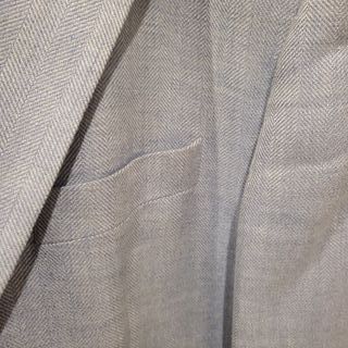 Chaqueta Lino y Mohair Beige/Gris