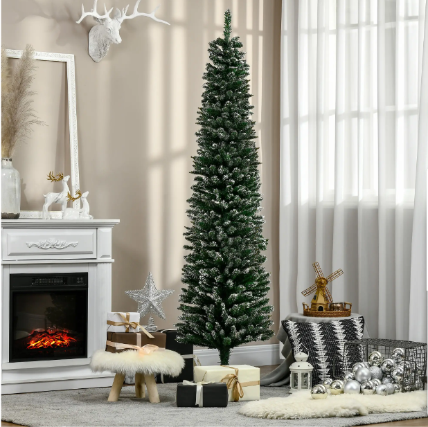 Árbol de Navidad HOMCOM Estrecho 190cm