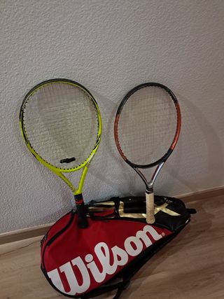 Raquetero Wilson con 2 raquetas