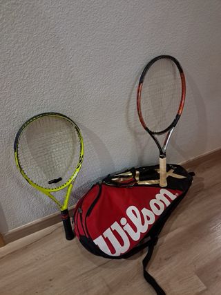 Raquetero Wilson con 2 raquetas