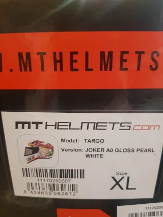 Casco moto MT Joker A0 Talla XL