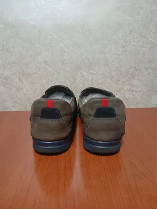 Mocassini uomo camoscio grigio taglia 44 usati