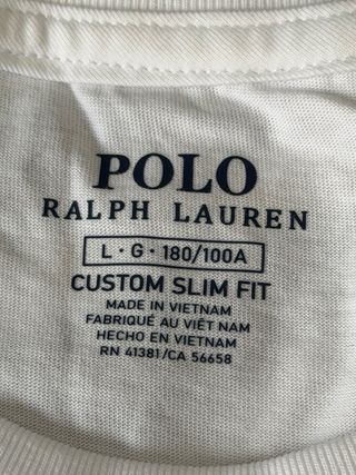 Camiseta Polo Ralph Lauren Blanca Talla M
