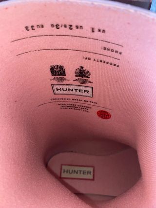 Botas Hunter Rosa Talla 33