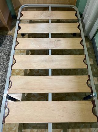 2 Camas 90cm con Cabecero, Colchón y Somier