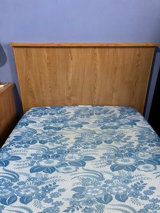 2 Camas 90cm con Cabecero, Colchón y Somier