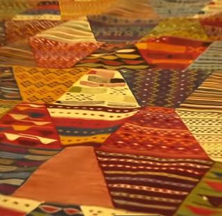 Alfombra artesanal bereber marroquí hecha a mano