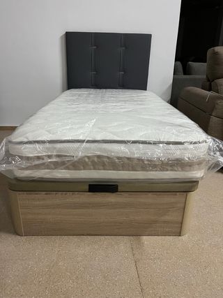 Canapé abatible madera 3 cm grosor y 30 cm alto