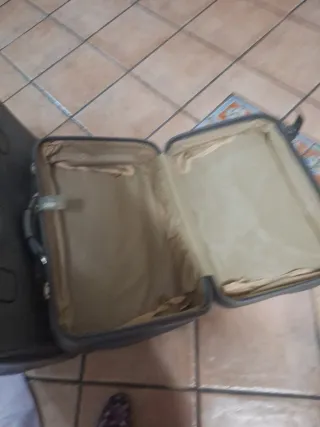 Conjunto 2 Maletas Vintage Gris