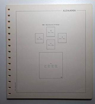 Hojas suplementos sellos Alemania