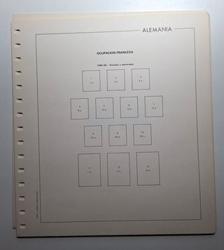 Hojas suplementos sellos Alemania