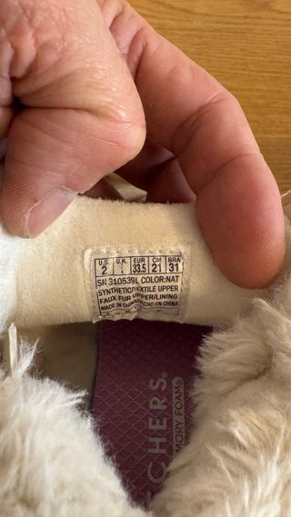 Skechers Uno Mid Hygge Beige con Pelo talla 33,5